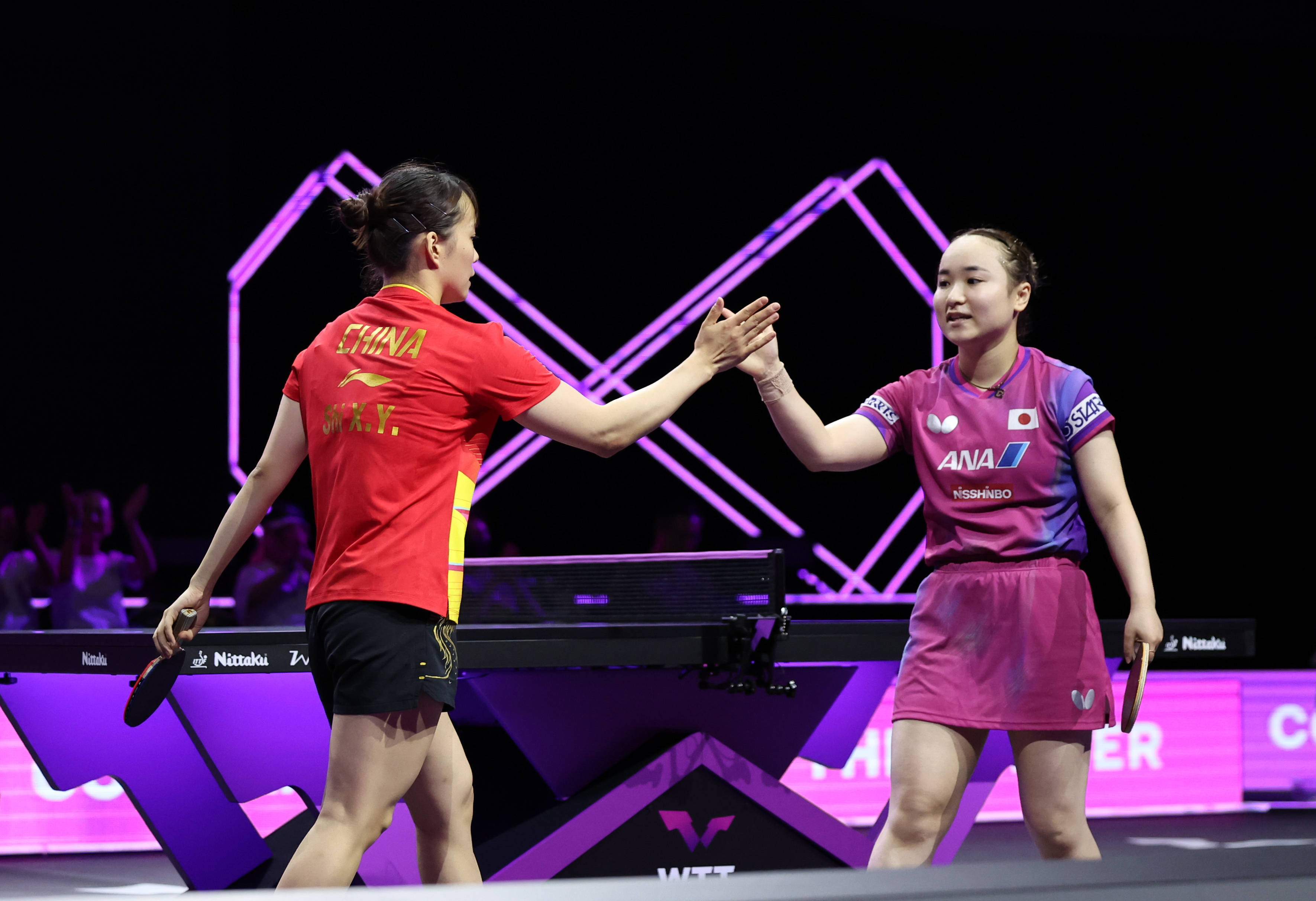 （体育）乒乓球——WTT横滨冠军赛：石洵瑶晋级八强