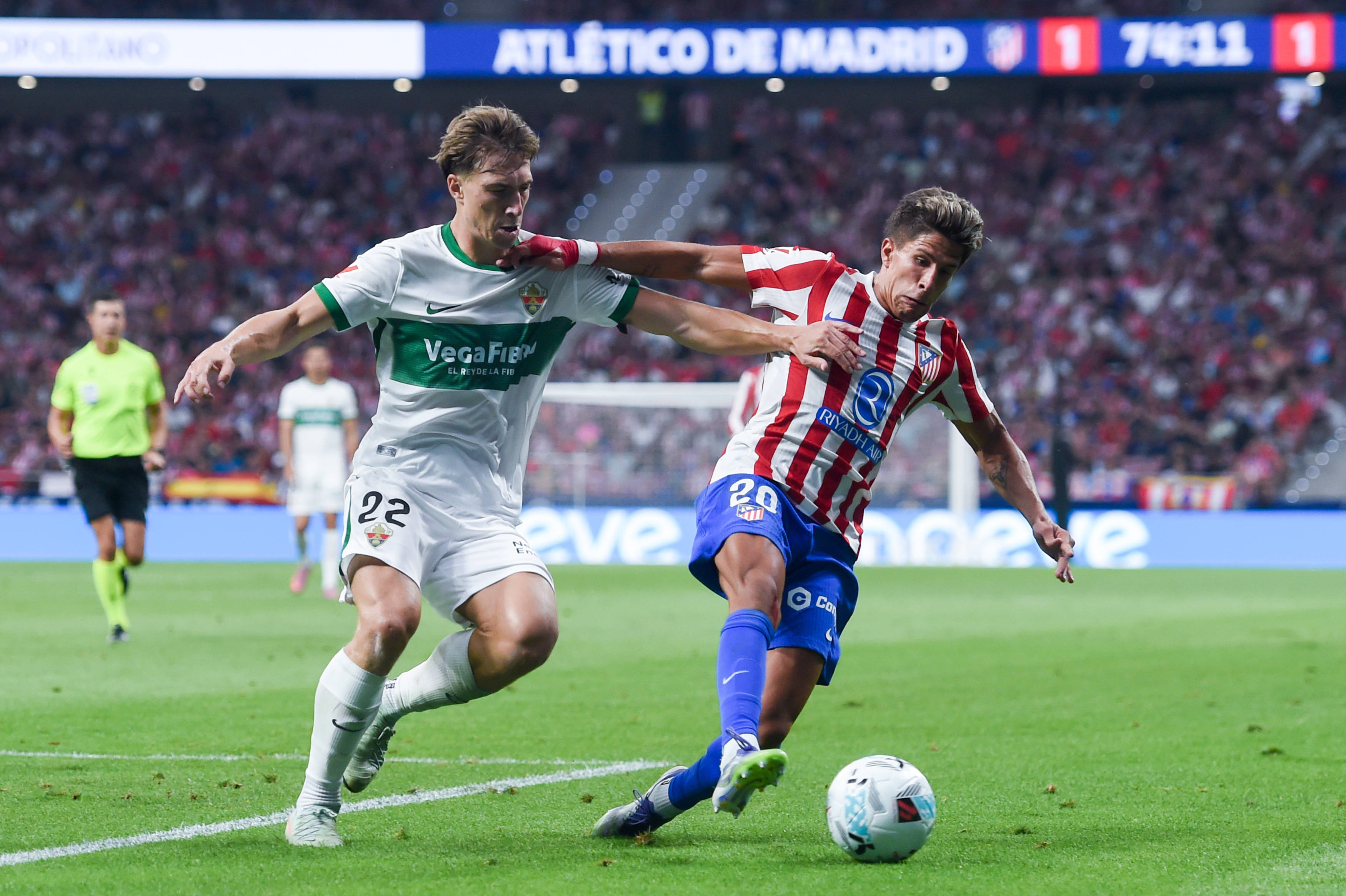 (体育)足球——西甲:马德里竞技平埃尔切