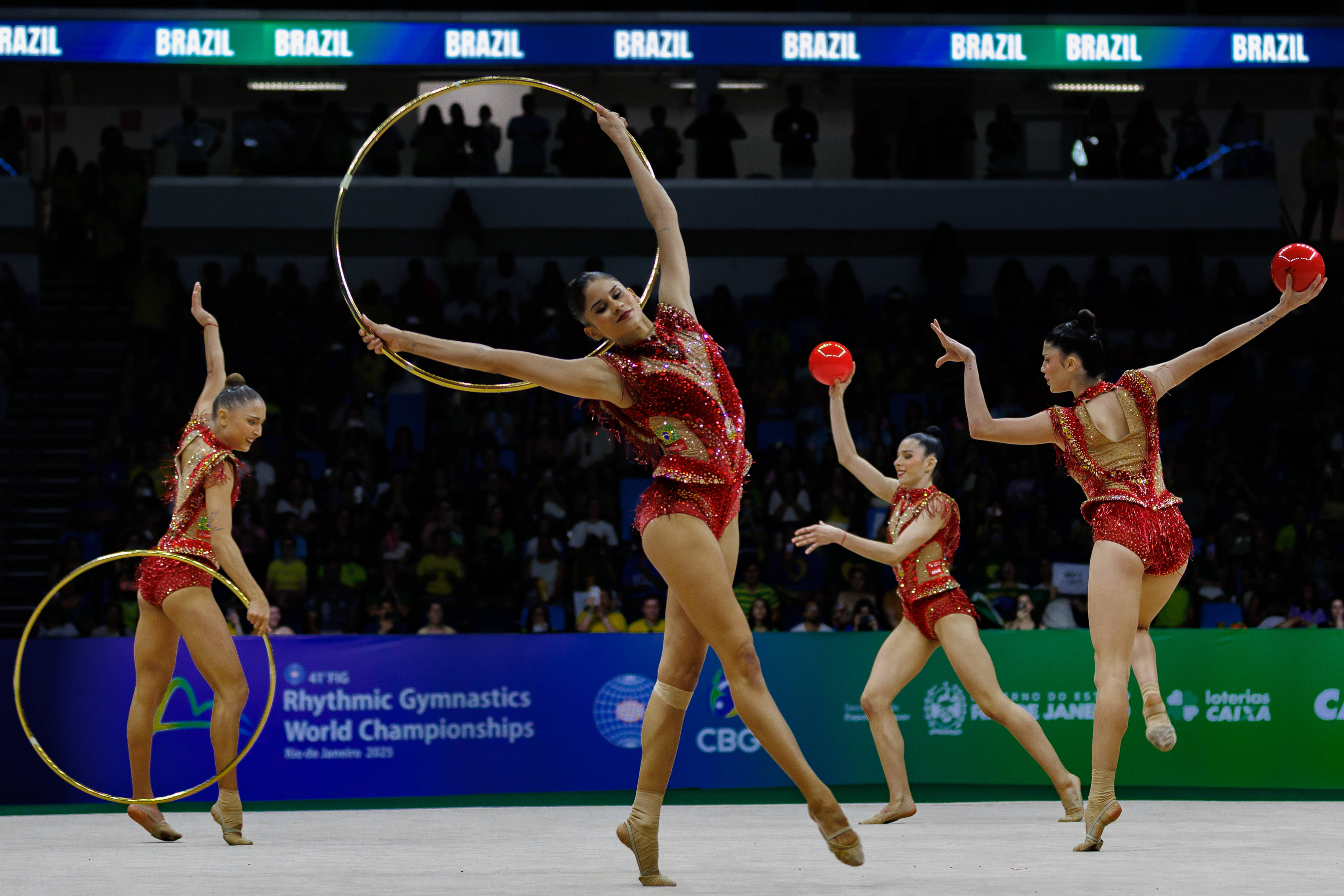 （体育）艺术体操——世锦赛：集体全能决赛赛况