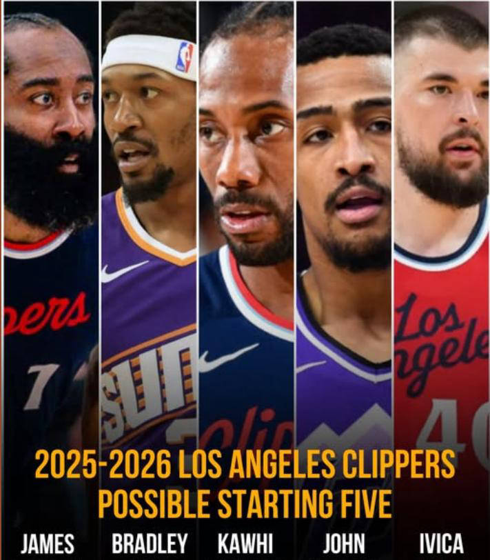 美媒预测洛杉矶快船先发五人场均得分分析